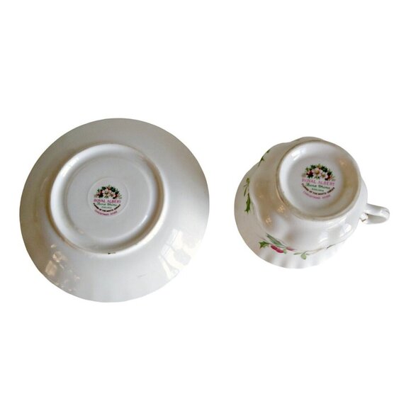 Royal Albert Tea Cup & Saucer December Flower of the Month Teacup Birthday - Picture 3 of 5